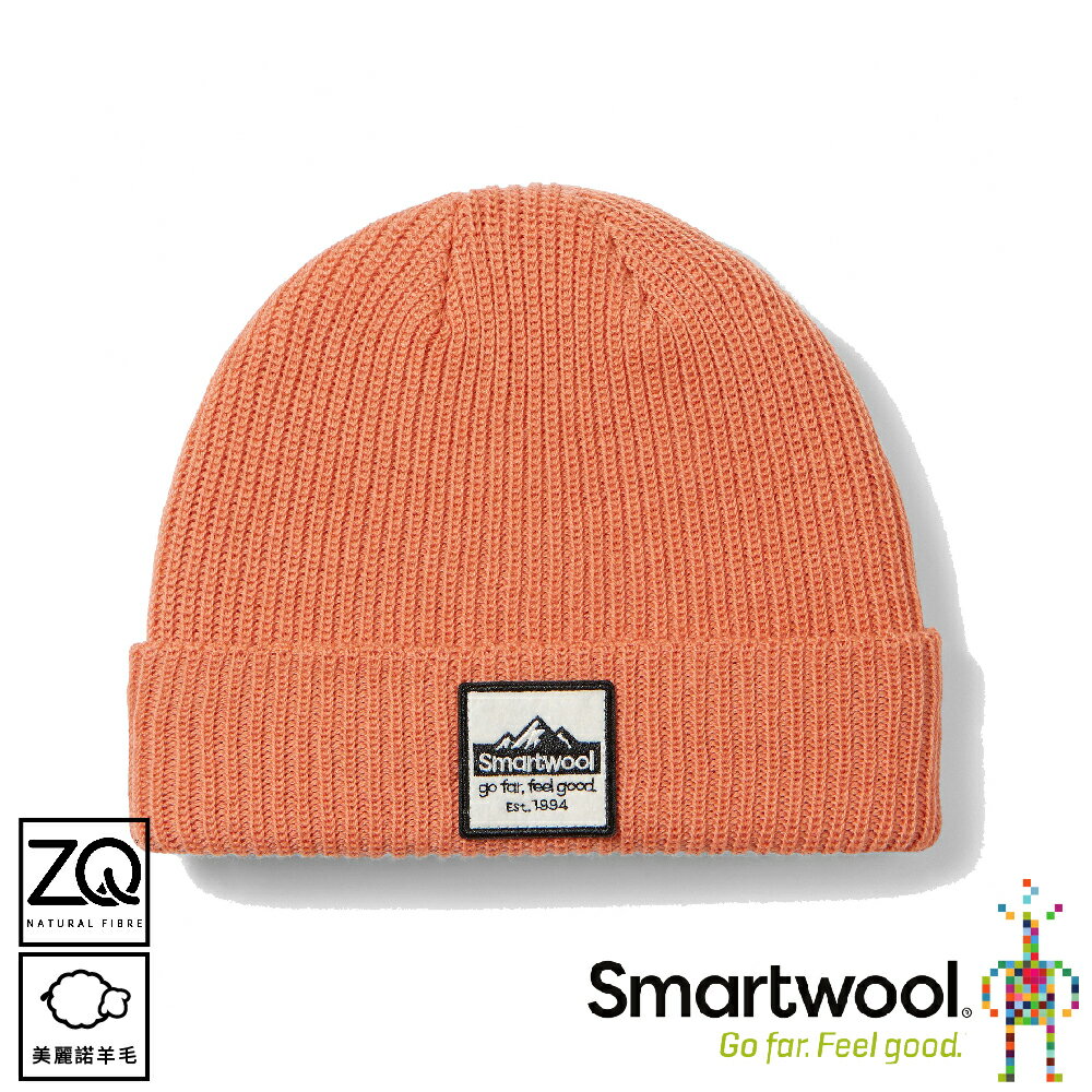 【SmartWool 美國 Smartwool Logo 毛帽《赤陶色》】SW011493/保暖帽/雪帽/休閒帽/防寒/登山