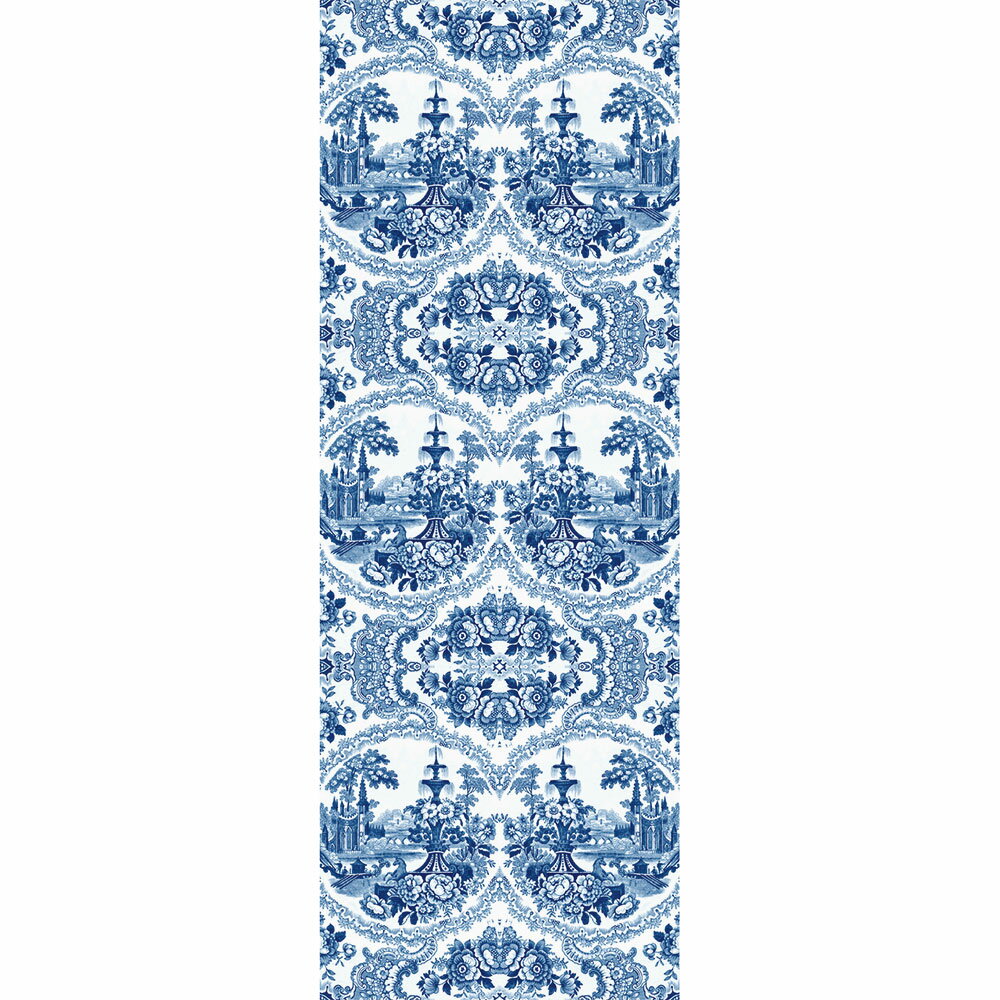 藍色台夫特藍陶壁紙mineheart Delft Baroque Wallpaper Blue Wal 126 台灣樂天市場 Line購物