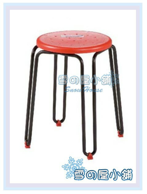 雪之屋 鐵條專利圓管塑膠椅/休閒椅 X604-16~18