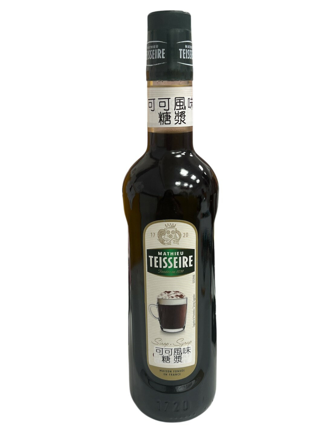 Teisseire 糖漿果露-(原巧克力)可可風味 Chocolate/COCOA 法國頂級天然糖漿 700ml-良鎂