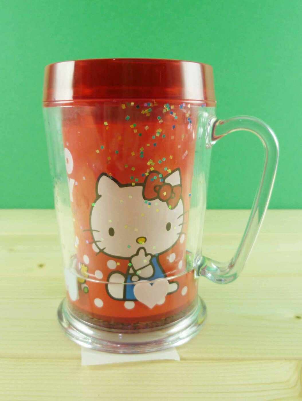 【震撼精品百貨】Hello Kitty 凱蒂貓 造型塑膠杯 紅蘋果 震撼日式精品百貨