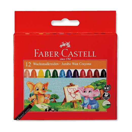 Faber-Castell大象粗芯蠟筆24色 *120039