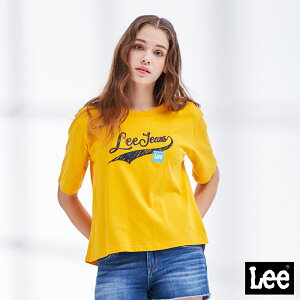 Lee Jeans短袖T恤 女 黃 寬版 Modern