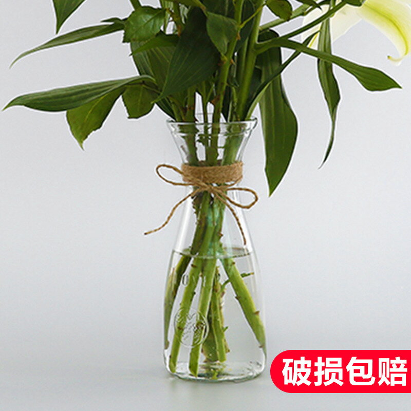 客廳水培植物容器玻璃瓶小清新干花插花擺件透明花器裝飾品花瓶