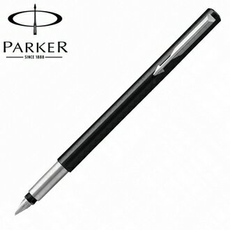 【派克 PARKER】威雅系列 絲柔黑桿 鋼筆 筆尖F  P2025379 /支