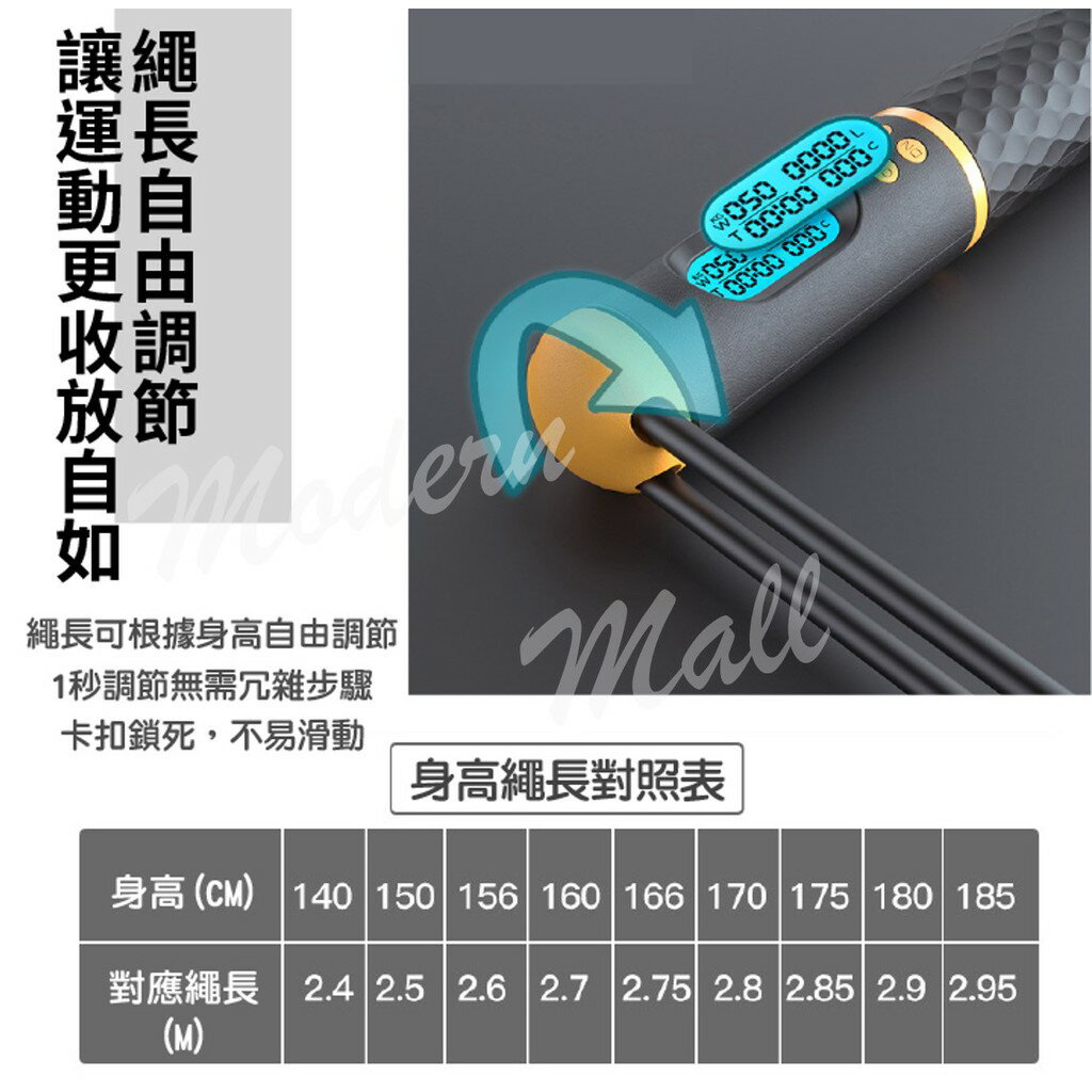負重跳繩【智能計數💎免運現貨】無繩跳繩 計數跳繩 智能條繩 無線跳繩 電子跳繩 健身跳繩 訓練跳繩 減肥 6