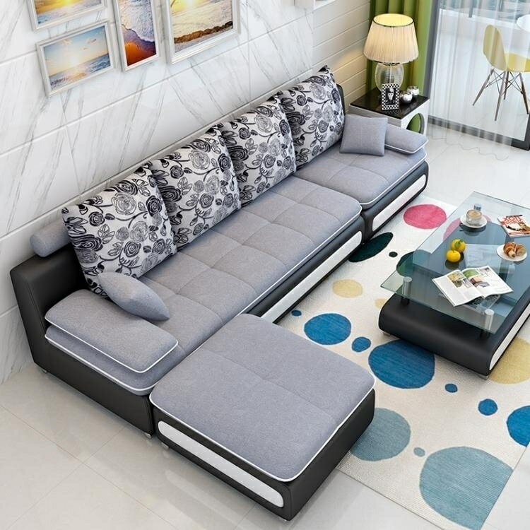 折疊沙發床沙發小戶型布藝可拆洗簡約現代客廳組合雙人三人經濟型沙發 全館免運