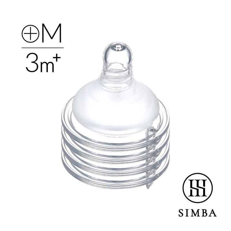 小獅王辛巴Simba 超柔防脹氣寬口十字奶嘴4入(S/M/L/XL)★衛立兒生活館★ 3