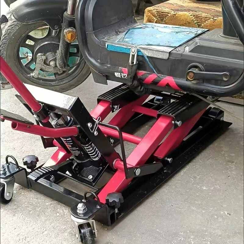 【臺灣公司 可開發票】維修摩托電瓶電動車工作工具臺安裝抬升起車架全套舉升液壓升降臺