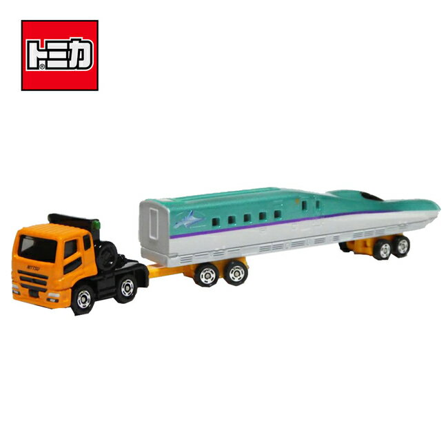 【日本正版】TOMICA NO.122 三菱 新幹線 運輸車 玩具車 長盒 多美小汽車 - 880431