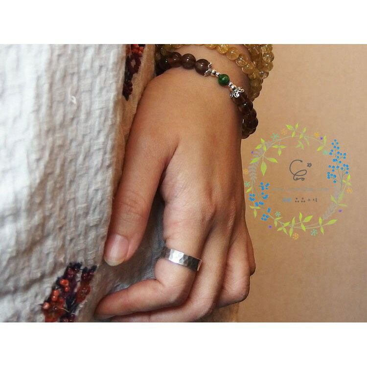 綠光/黃水晶/鉻透輝石/水晶手鍊/925純銀/[晶晶工坊-love2hm] 7