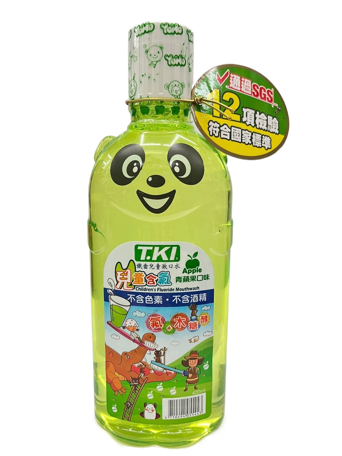 T.KI 兒童木醣醇漱口水 420ml (青蘋果)