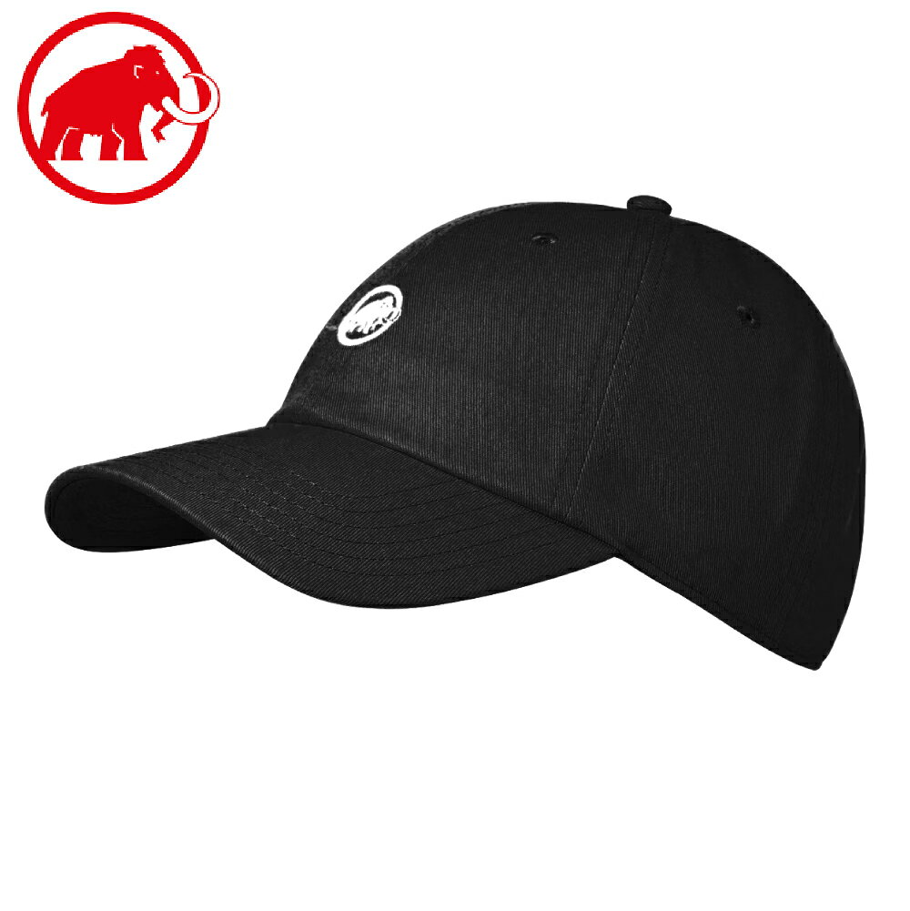 【MAMMUT 瑞士 Baseball Cap Mammut棒球帽《黑》】1191-00052/休閒/棉質/鴨舌帽