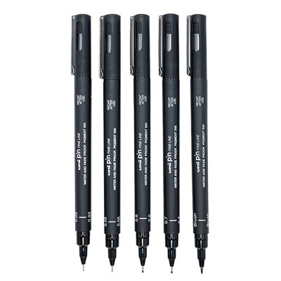 三菱 簽字筆-黑 PIN Black【九乘九購物網】