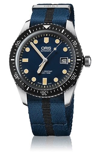 ORIS 豪利時 Divers Sixty-Five潛水機械腕錶 0173377204055-0752128FC 藍 黃  42mm