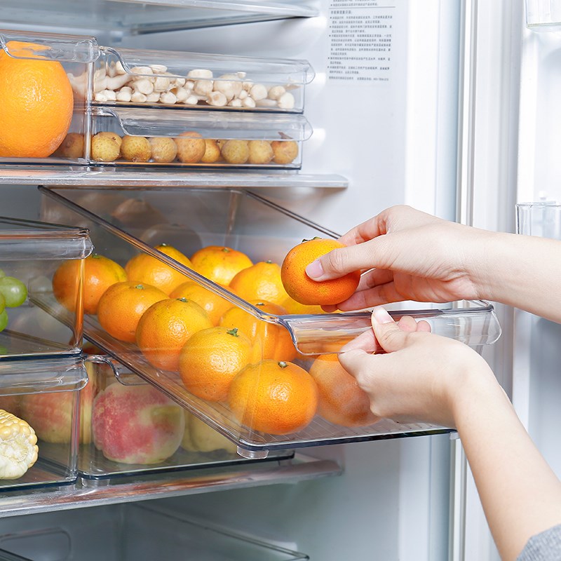 餃子冰箱置物架內部分層隔冷藏雞蛋冰箱置物架內部儲存透明儲物盒