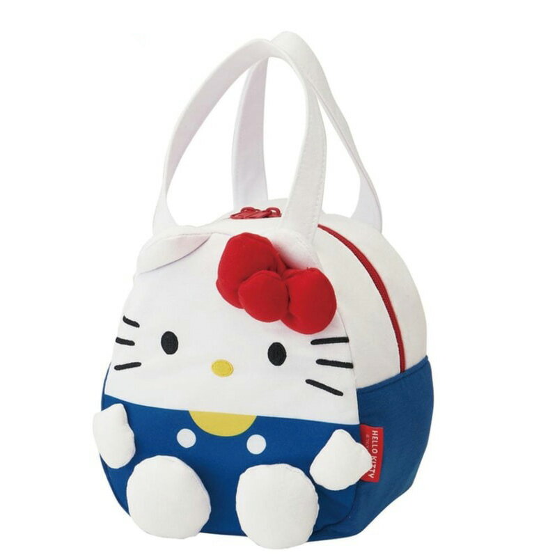 真愛日本 凱蒂貓 kitty 造型提袋 綿布 電繡提袋 提袋 手提袋 餐袋 便當袋 禮物