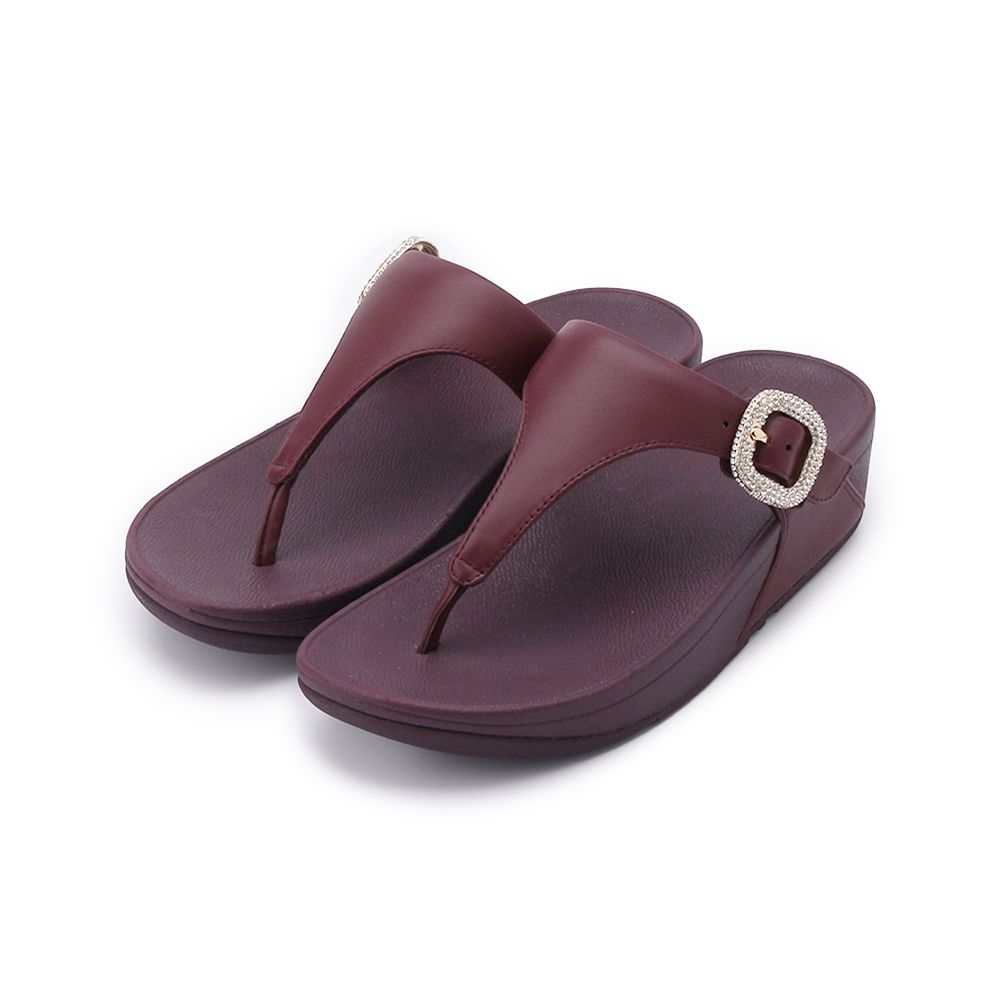 FITFLOP LULU 水鑽扣環夾腳拖鞋 酒紫 6212-15385 女鞋