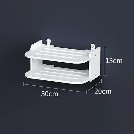 牆上壁掛收納盒路由器置物架掛牆免打孔電視機頂盒wifi掛架放置架【MJ10363】