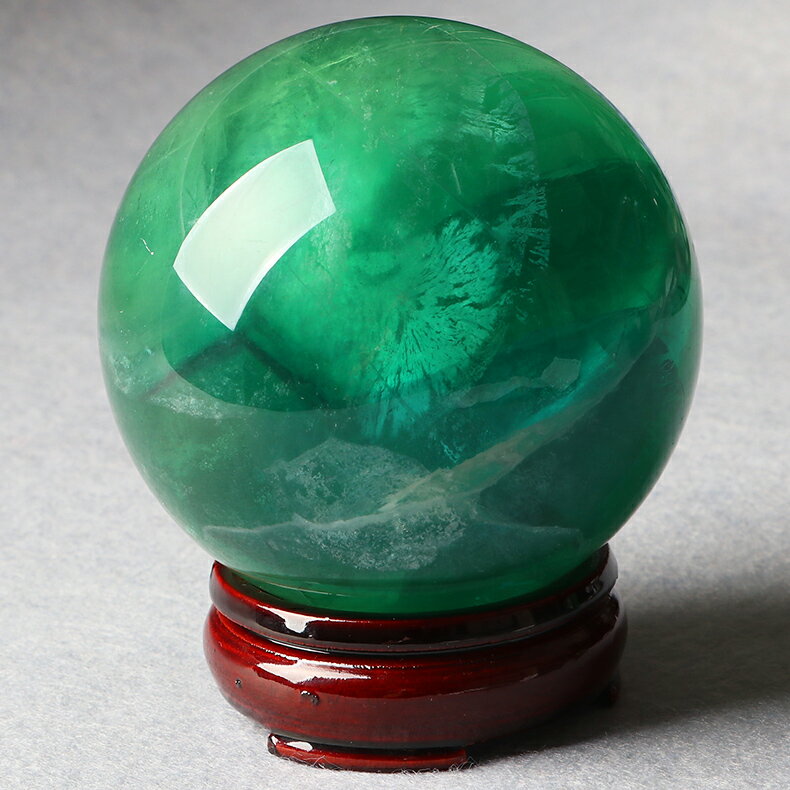 親寶水晶天然螢石球擺件 稀有大規格 藍綠螢石水晶飾品 生日禮物