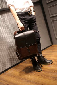 FINDSENSE品牌 韓國 新款 FIN韓國出品 包款 時尚 男士戶外雙肩 旅行包 復古 潮流