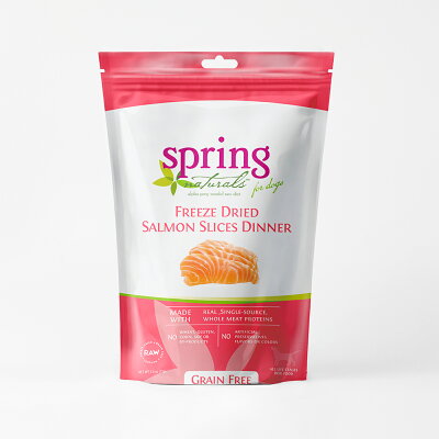 【Spring Naturals 曙光】 鮭魚肉餅 全齡犬 冷凍乾燥 無穀 生食 犬飼料 犬糧 鮮肉寵物糧_1LB