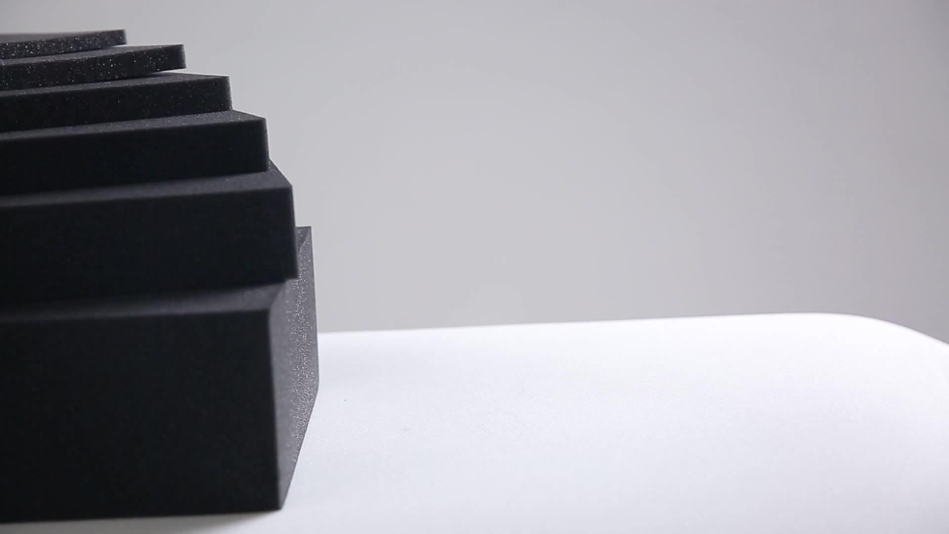 定制   中高密度黑色海綿墊大塊包裝內襯防震防塵隔音薄海綿片可訂做尺寸