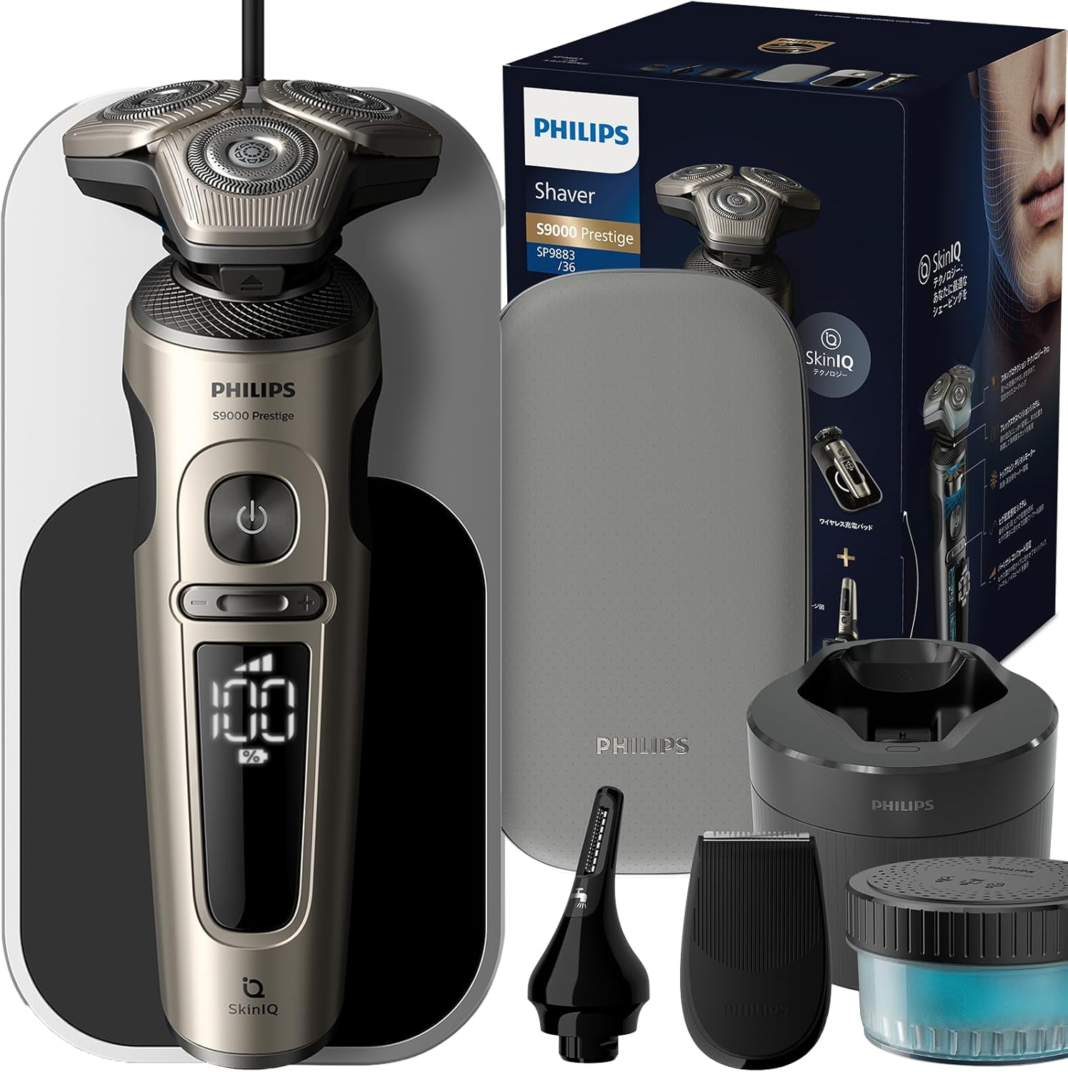 Philips 飛利浦S9000 Prestige 刮鬍刀SP9883 36 72 刀片｜乾濕兩用｜全