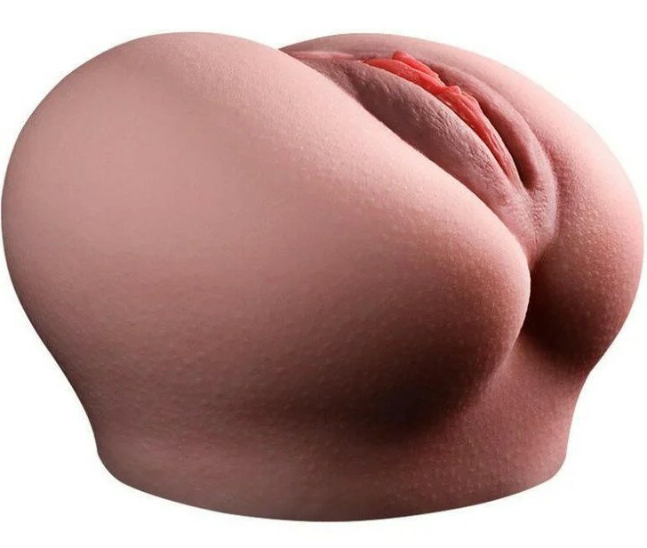 送300ml潤滑液【台灣現貨】饅頭穴 雙通道 自慰器 飛機杯 超擬真陰部 肉感雛菊雙通道 可中出 5