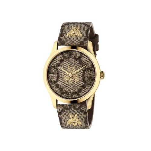 GUCCI G-TIMELESS蜜蜂皮帶腕錶