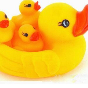 美麗大街【DK005】黃色小鴨漂浮水中玩具(一組)