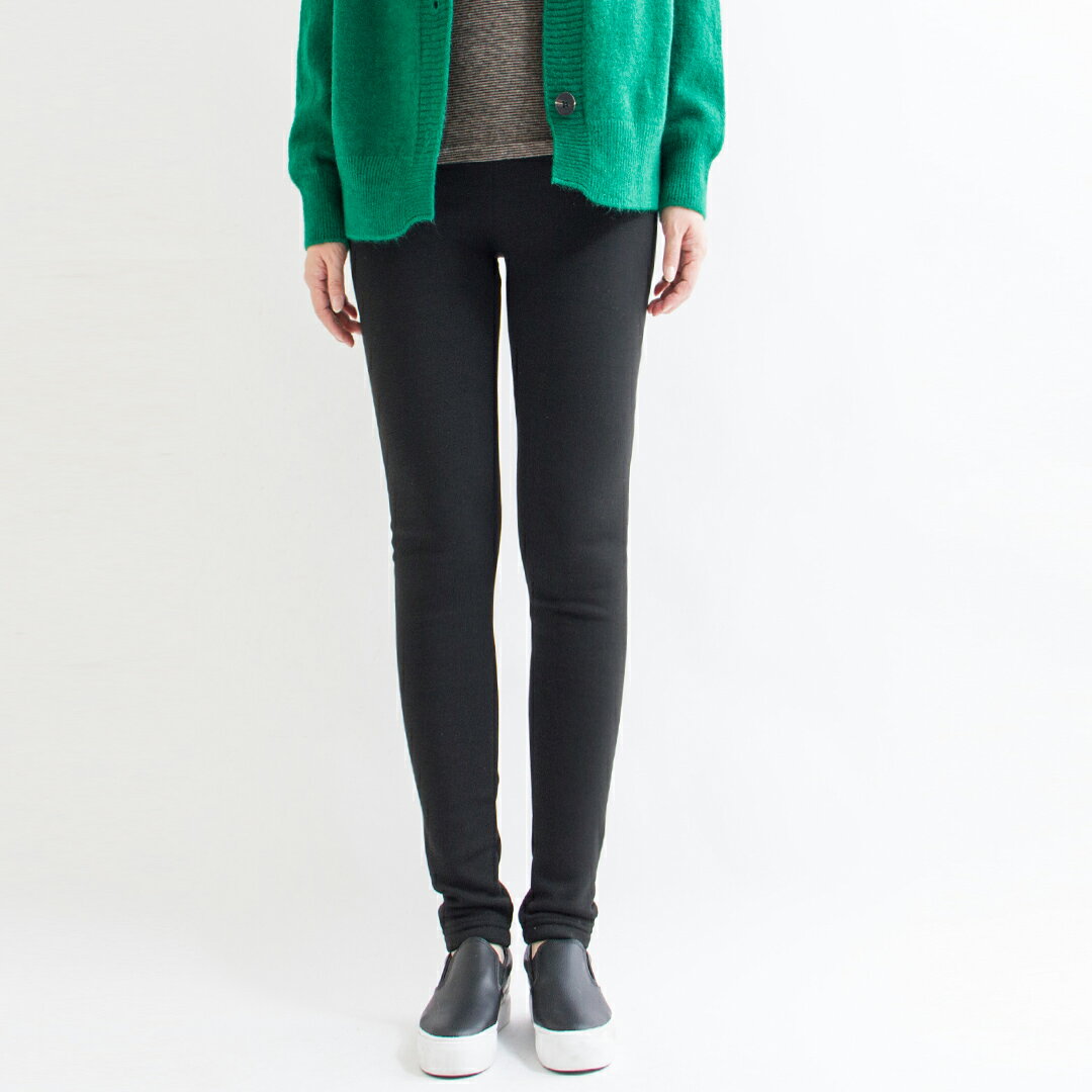 MIT超厚刷毛素面保暖褲(M-3L)【B350117】