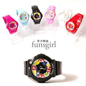 運動型矽膠錶帶彩色數字中性手錶6色~funsgirl芳子時尚【B230023】