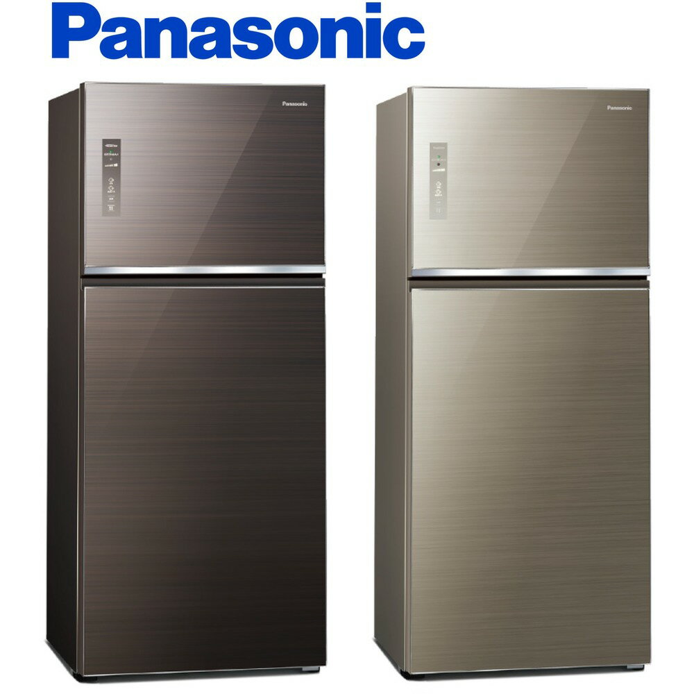 Panasonic國際牌 650L雙門無邊框玻璃系列電冰箱 NR-B651TG【寬80.5深78*高183】