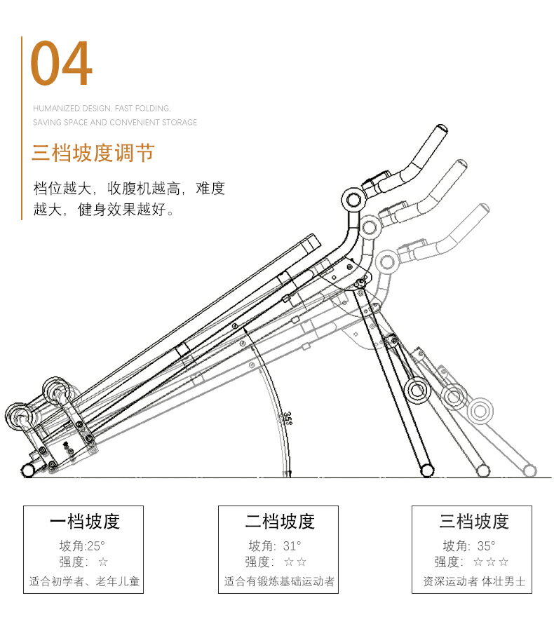 仰臥起坐健身器材家用練腹肌收腹輔助器仰臥板懶人卷腹機 雙11全館免運 8