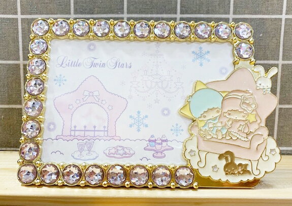 【震撼精品百貨】Little Twin Stars KiKi&LaLa 雙子星小天使 三麗鷗 雙子星相框-下雪#80919 震撼日式精品百貨
