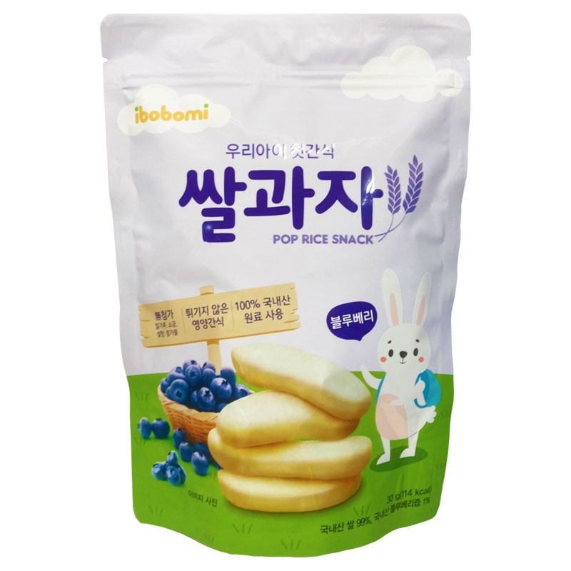 韓國 ibobomi 嬰兒米餅30g-藍莓★衛立兒生活館★