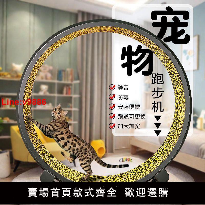 【臺灣公司 超低價】寵物貓咪跑步機特價清倉貓跑步滾輪靜音運動健身大型貓爬架貓玩具