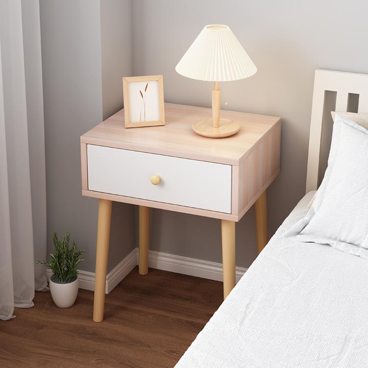 小戶型簡易款租房收納床頭櫃現代簡約小型置物架臥室小尺寸床邊櫃「限時特惠」