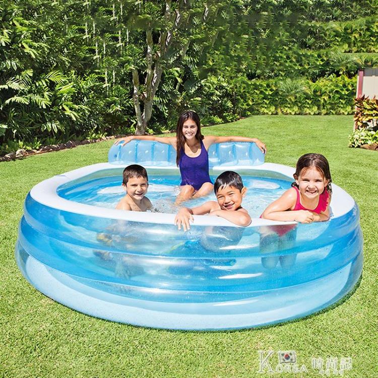 充氣游泳池家用加厚小孩家庭超大泳池戶外大型兒童水池
