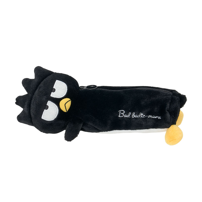 asdfkitty*酷企鵝造型絨毛筆袋 化妝袋 文具袋 置物袋-日本正版商品
