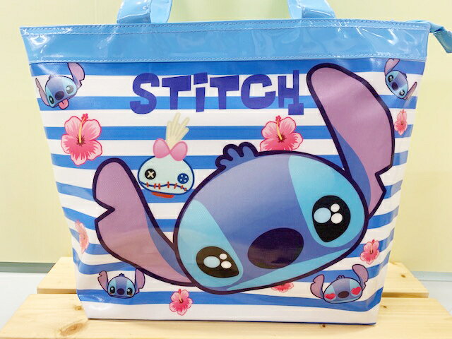 【震撼精品百貨】Stitch 星際寶貝史迪奇 史蒂奇防水手提包/透明防水包-藍大頭史蒂奇#68000 震撼日式精品百貨