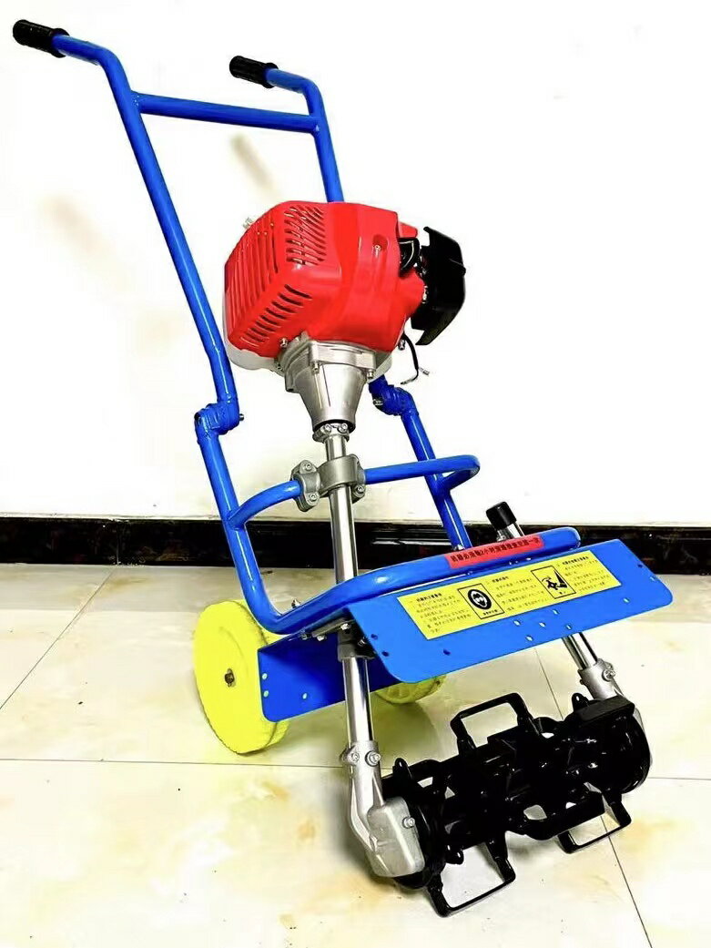 德國進口機械新型雙桿推車防纏草割碎草小型汽油除草機