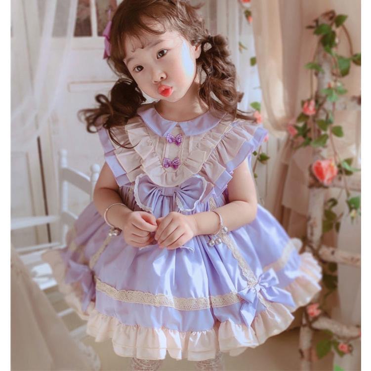 周歲禮服女寶寶高端夏季新款兒童洛麗塔連衣裙領甜美蓬蓬裙子洋裝