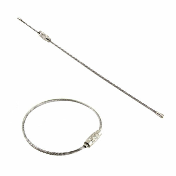 (15.20cm)不鏽鋼鋼絲圈 鋼絲線圈鑰匙圈鑰匙環 DIY多用途鋼絲掛扣吊飾 贈品禮品