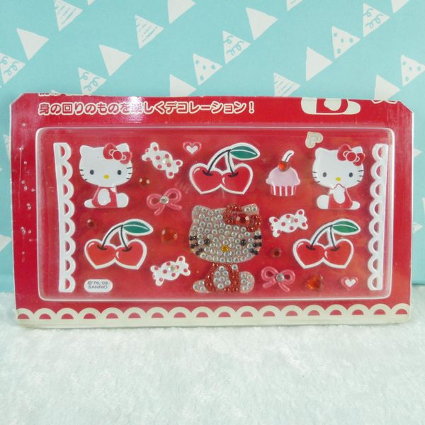 【震撼精品百貨】Hello Kitty 凱蒂貓 手機吊飾 DIY貼紙-櫻桃鑚【共1款】 震撼日式精品百貨