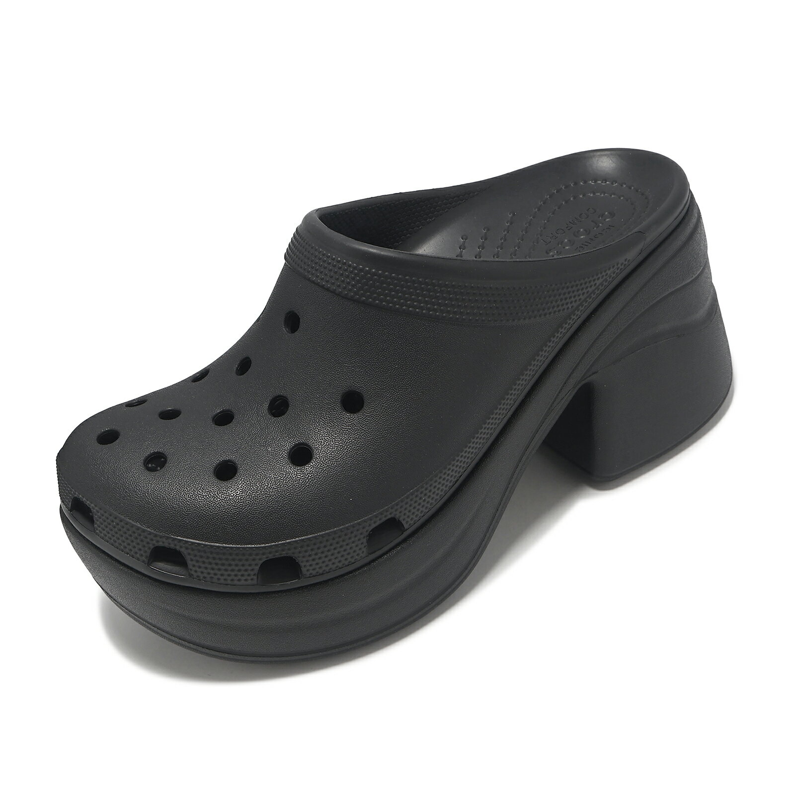 Crocs 洞洞鞋 洞洞鞋 Siren Clog 男鞋 女鞋 黑 人魚鞋克駱格 厚底 增高 跟鞋 卡駱馳 208547001