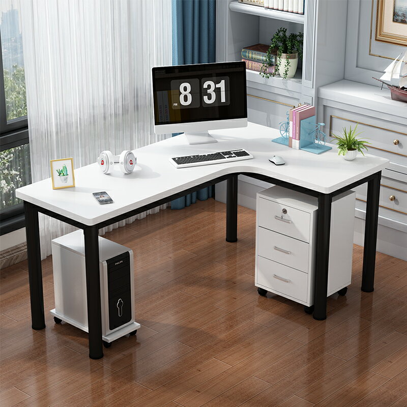 轉角書桌 L型電腦桌 電腦桌轉角台式桌現代簡約學生寫字桌拐角L型家用臥室書桌辦公桌『xy10715』