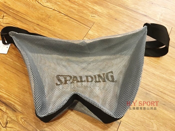【H.Y SPORT】斯伯丁SPALDING SPB5321N62 高級單顆裝 籃球袋/輕便型籃球網袋.置鞋袋.衣物袋