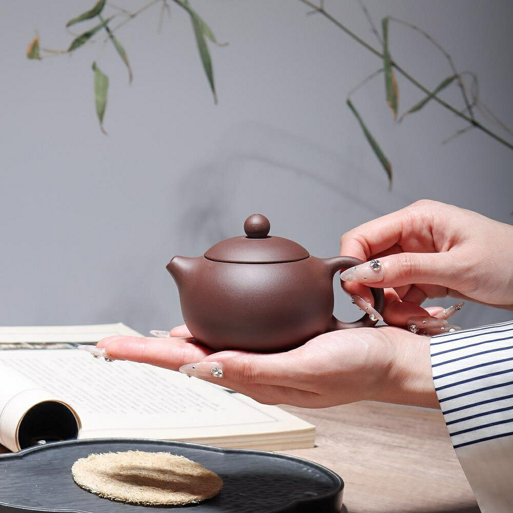 【百貨屋二號】宜興紫砂壺紫泥平蓋小品西施茶壺家用手工泡茶具禮品